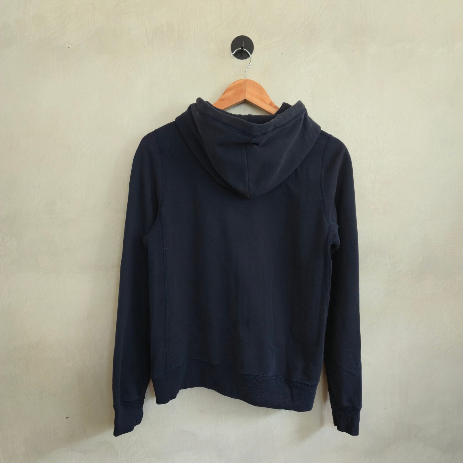 Abercrombie & Fitch Classic Spellout Zip-Up Sweatshirt - Navy, Size Medium - Image 2