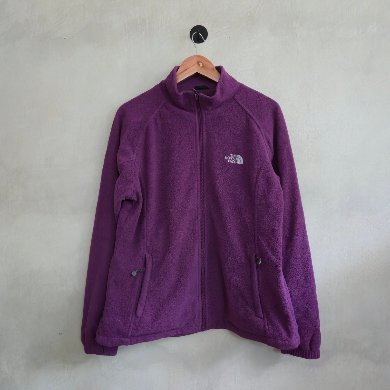 The North Face Full-Zip Fleece Jacket - Magenta / Purple (Size XXL)