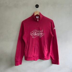 Adidas Women's Vintage Full-Zip Track Jacket - Pink - Size Large