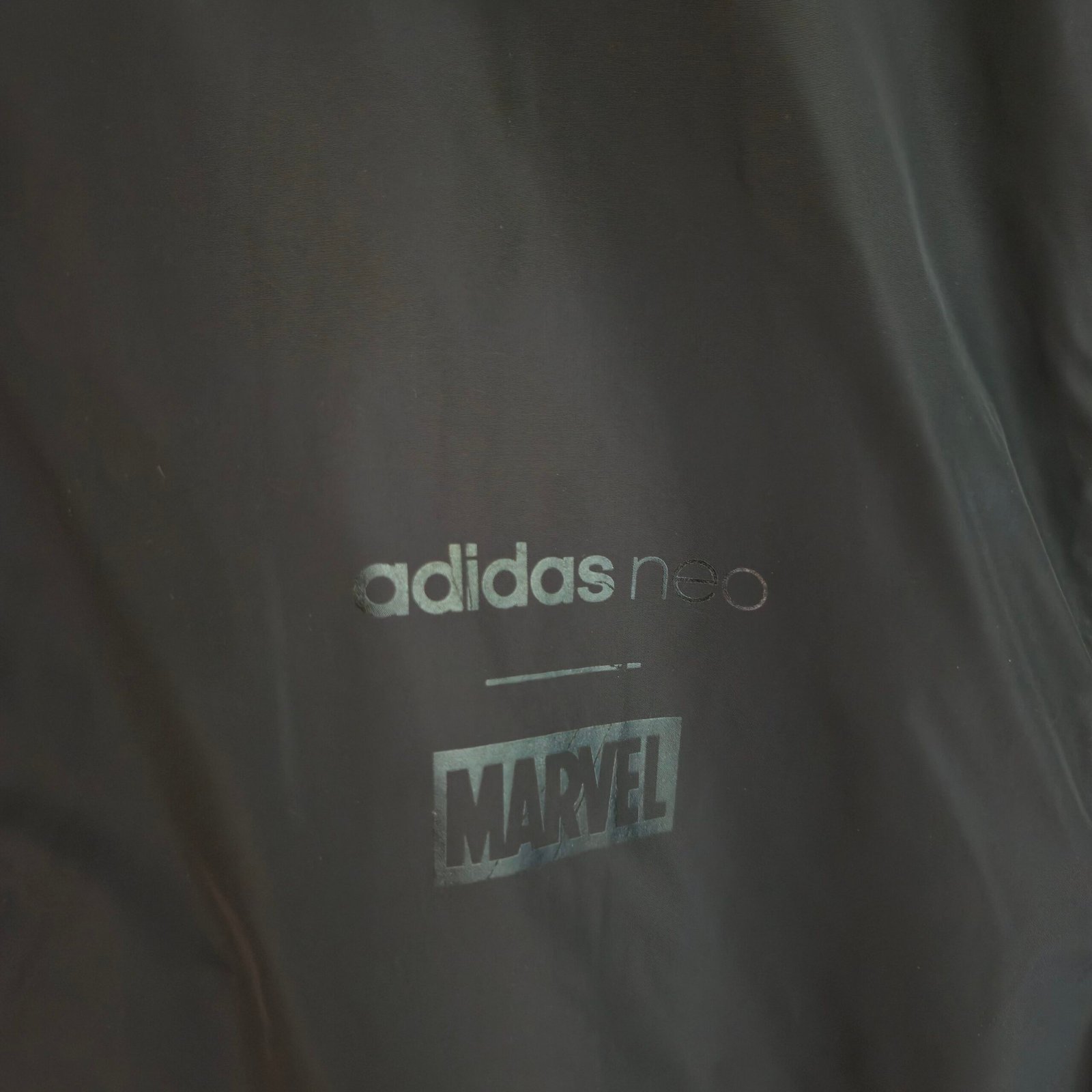 Adidas Neo x Marvel Men’s Spider-Man Bomber Jacket – Black, Size L - Image 5
