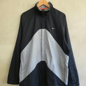 Nike Basketball Full-Zip Windbreaker Jacket - Black/Grey (Size XXL